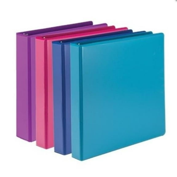 1.5 in. Durable Basic Binder, Assorted Color - Pack of 4