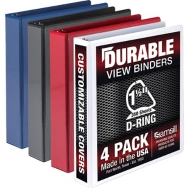 Samsill Durable View Binders - 1 1/2 Samsill Durable View Binders - 1 1/2