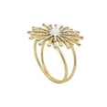thumbnail image 1 of 1.5 in. Jewel Starburst Napkin Rings, Gold - Set of 4, 1 of 1
