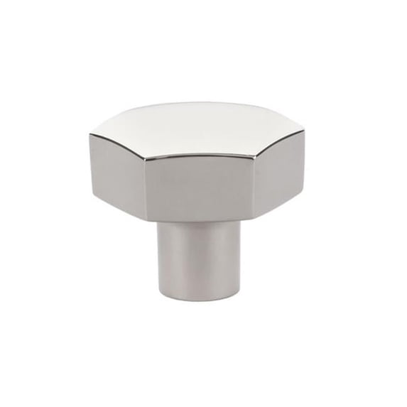 1.5 in. Mod Hex Cabinet Knob, Bright Nickel