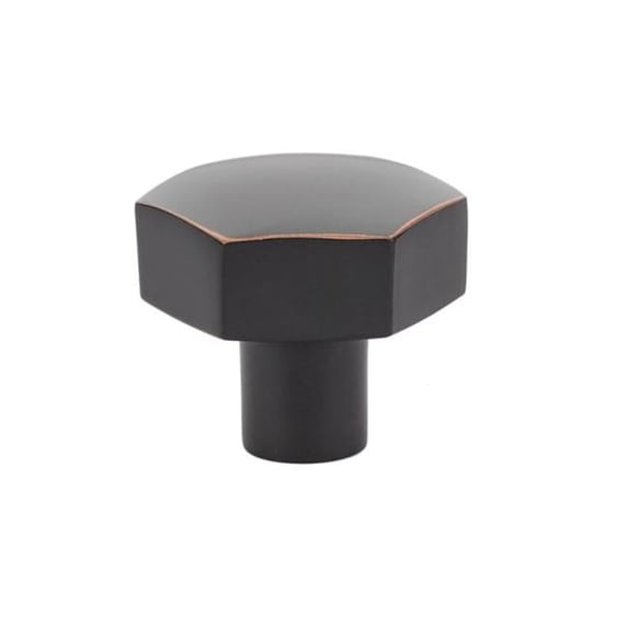1.5 in. Mod Hex Cabinet Knob, Oil Rubbed Bronze