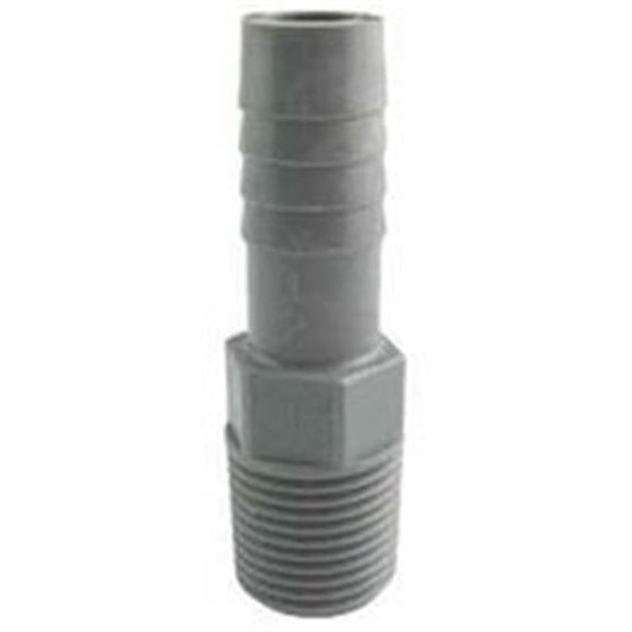 1.5 in. Nominal Boshart Pipe Adapter, Gray - Polyethylene