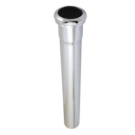 1.5 in. OD x 12 in. Century Brass Slip Joint Tailpiece Extension Tube, Polished Chrome