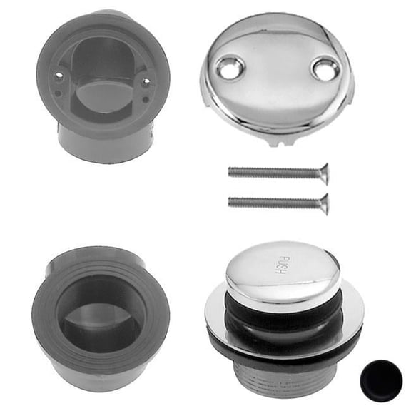 1.5 in. Schedule 40 ABS Tip Toe Plumbers Pack - Powder Coat Flat Black