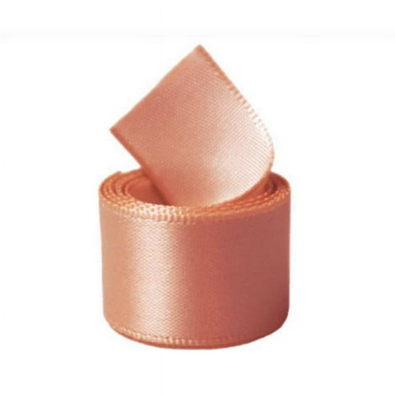 1.5 in. Single-Face Satin Ribbon 50 Yards - Peach