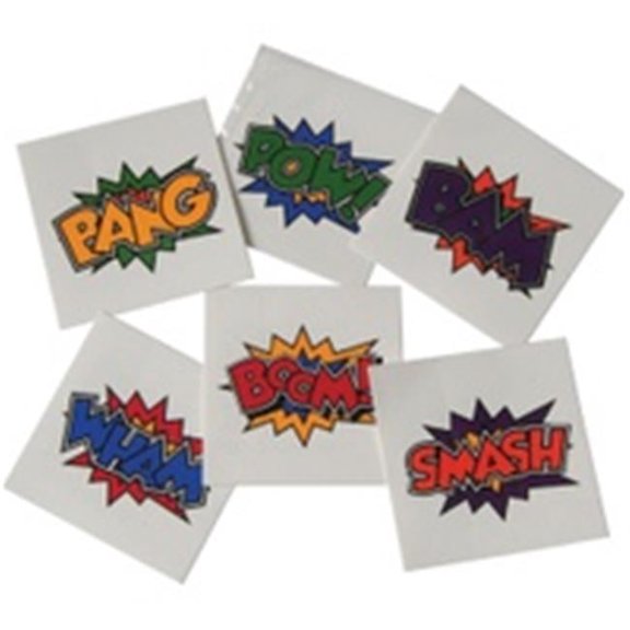 1.5 in. Superhero Tattoos