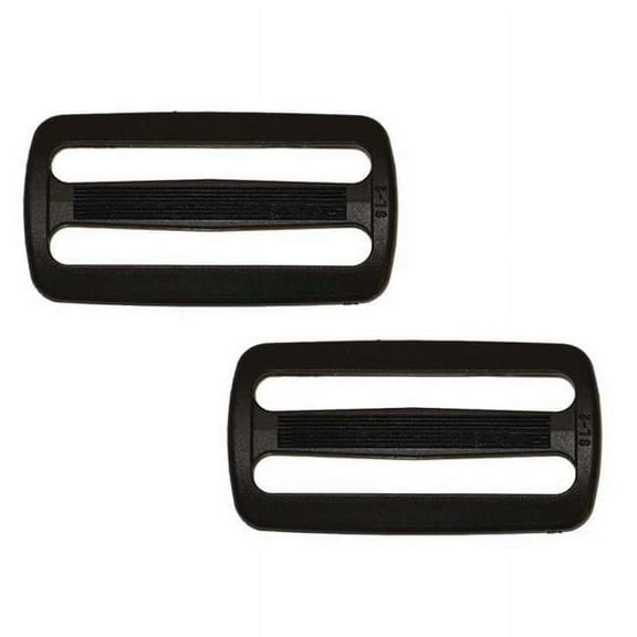 1.5 in. Tri Glide Clips - Black - Pack of 2