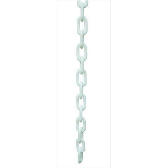 1.5 in. dia. Plastic Chain - 50 ft. Length, White