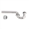 thumbnail image 1 of 1.5 in. x 1.5 in. Brass P-Trap with Flange in Polished Chrome, 1 of 1