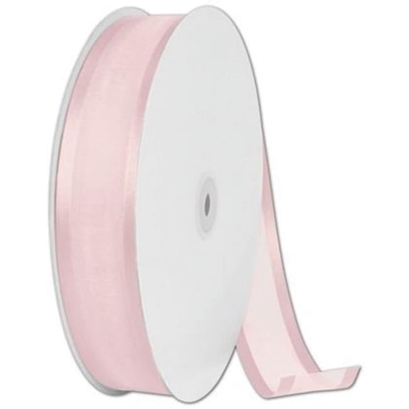 1.5 in. x 100 yds. Organza Satin Edge Ribbon, Pink