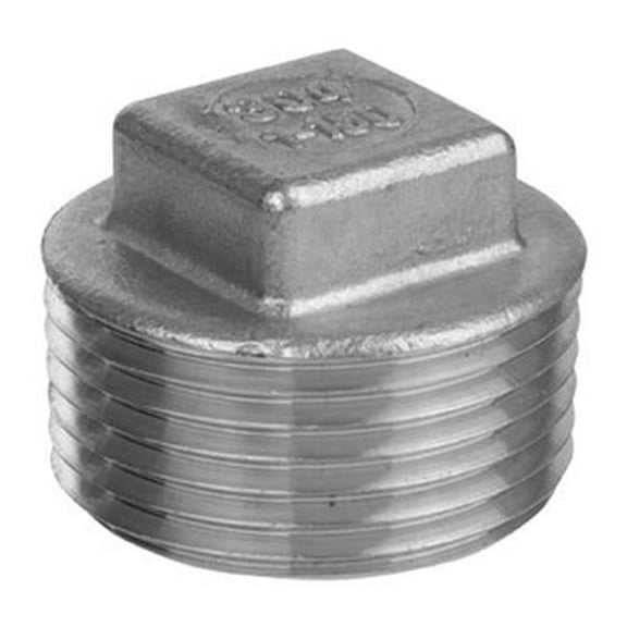 1.5 in. x No. 150 Stainless Steel Square Head Head Plug