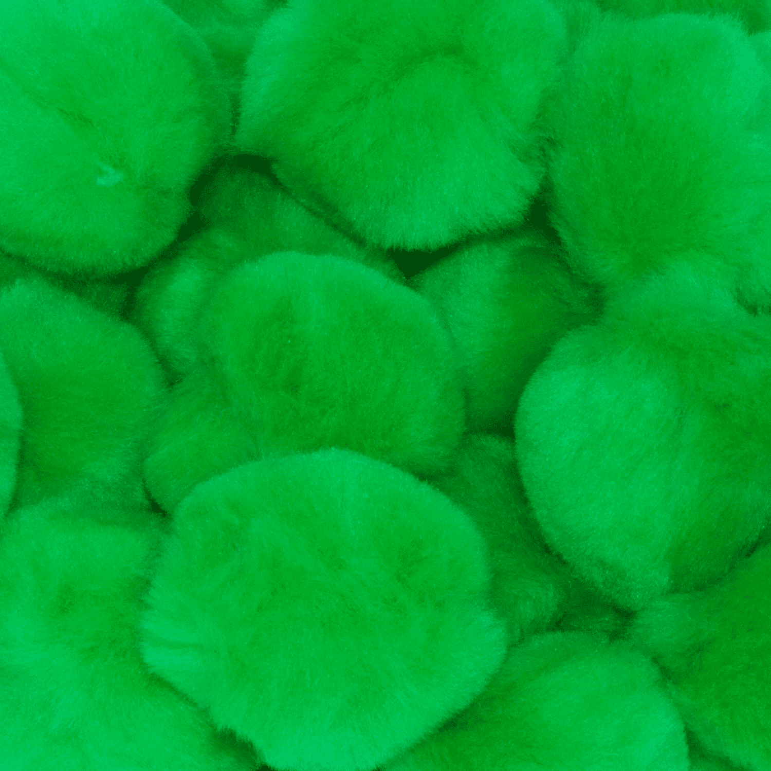 Pom Poms, Emerald Green, 1 Inch, Pack of 80