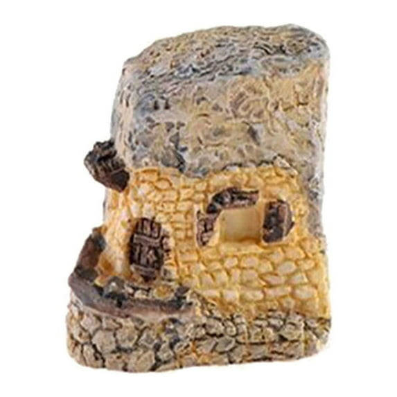 1.5-inch Stone Steps House Statue Fairy Garden Home and Office Sculpture Decoration