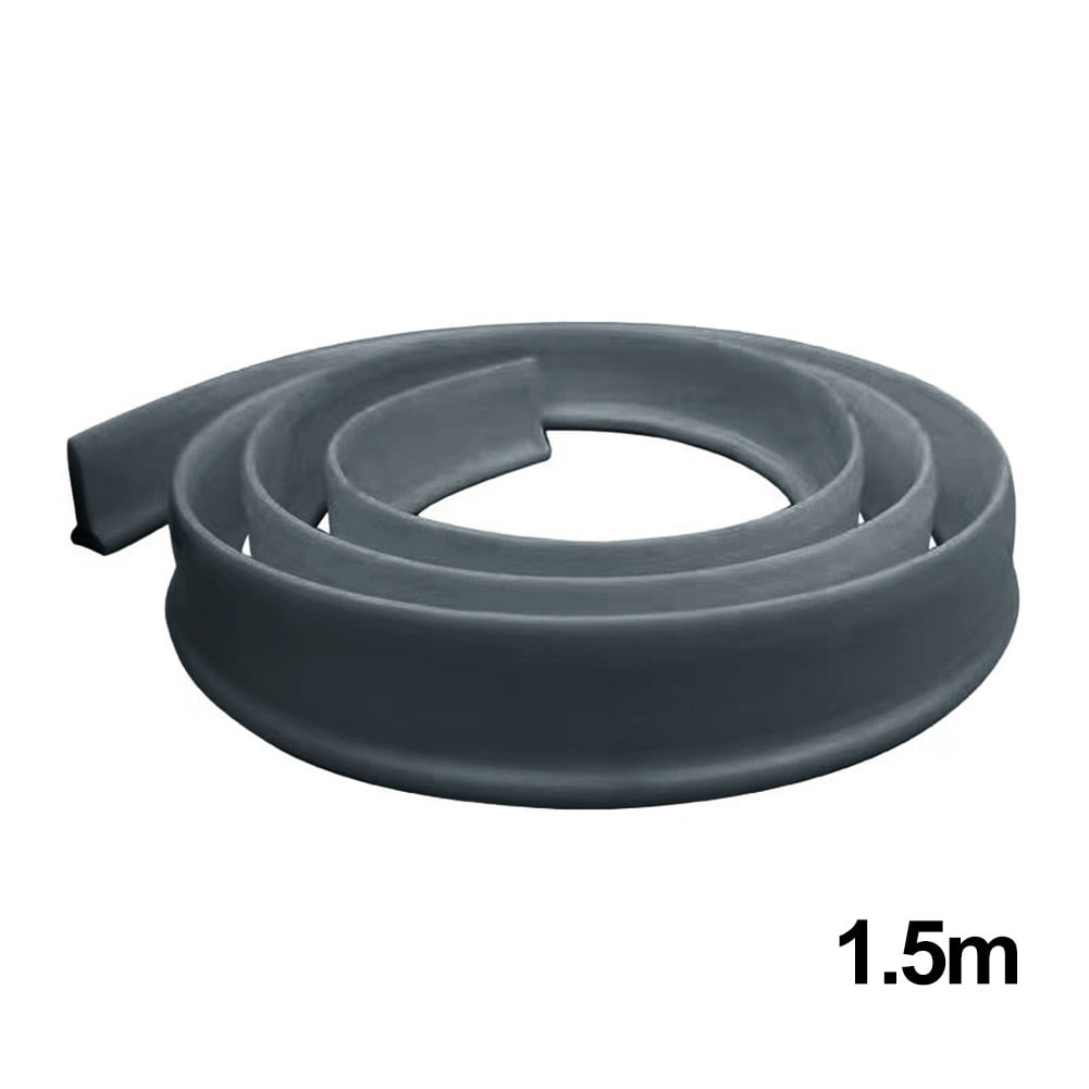 1.5 meter Silicone Bendable Water Retaining Strip DIY Self-Adhesive  Silicone, Grey