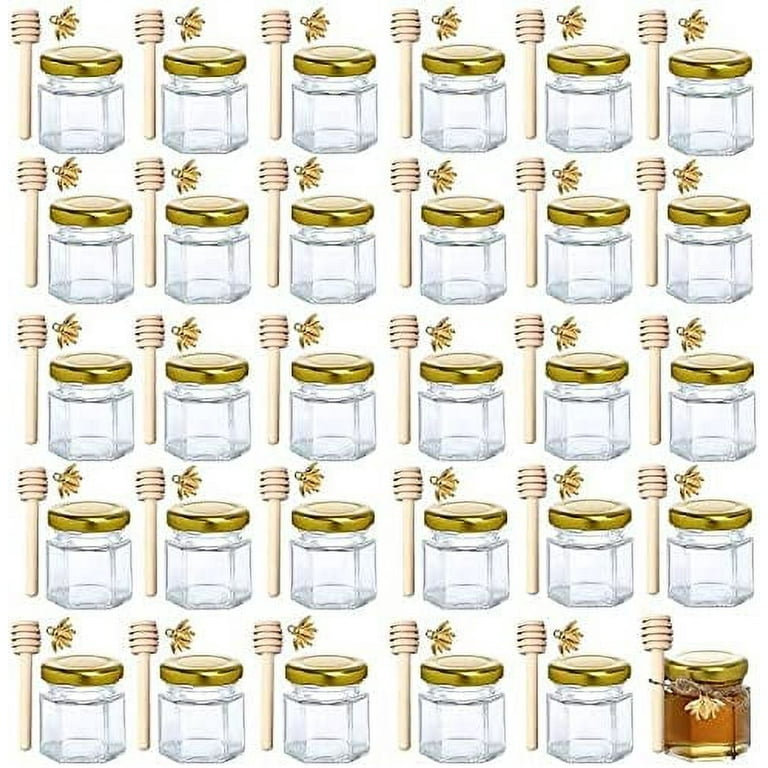 https://i5.walmartimages.com/seo/1-5-oz-Hexagon-Mini-Glass-Honey-Jars-30Pack-Wood-Dipper-Gold-Lid-Bee-Pendants-Jutes-Perfect-Baby-Shower-Wedding-Favors-Party-Favors_ef9bae19-6e4e-4f47-9a78-a5ddba4b1af5.86b2376de62f8aafeb9e28429f9b6cd4.jpeg?odnHeight=768&odnWidth=768&odnBg=FFFFFF