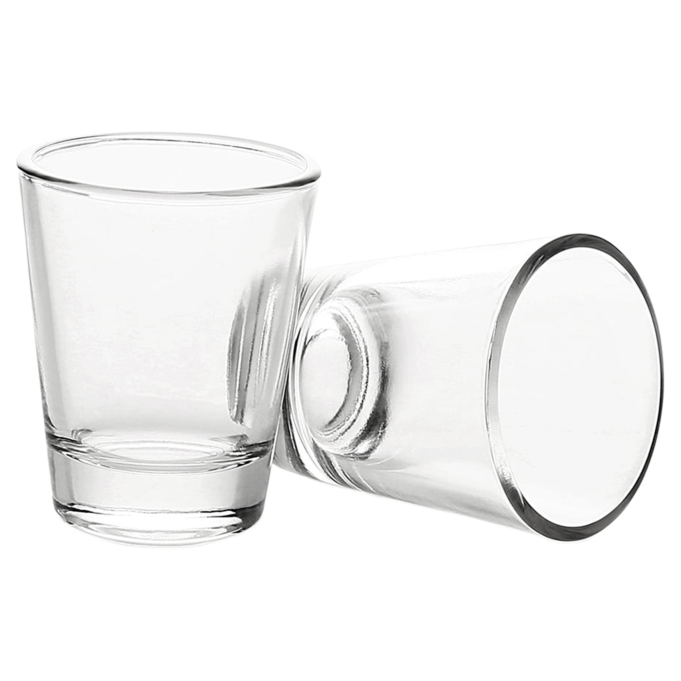 BCnmviku 2 Pack 1.5 oz Shot Glasses Sets with Heavy Base, Clear Shot Glass