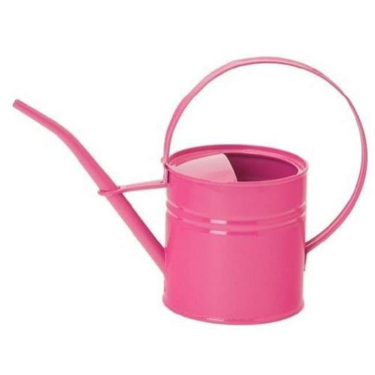 1.5 qt. Enameled Galvanized Steel Watering Can, Hot Pink