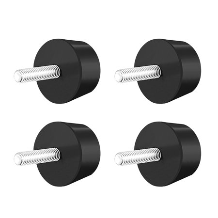 1.5" x 0.79" Rubber Conical Vibration Absorption Mount w M8x30mm Studs 4pcs