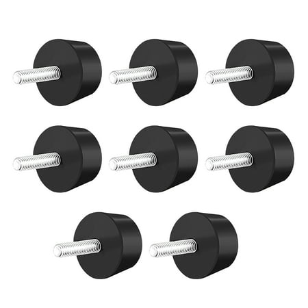 1.5" x 0.79" Rubber Conical Vibration Absorption Mount w M8x30mm Studs 8pcs