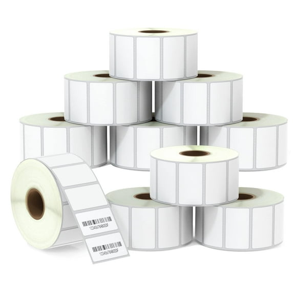 1.5" x 0.85" (38 mm x 22 mm) All Purpose Labels Compatible with Zebra & Rollo Label Printer,Premium Adhesive & Perforated [10 Rolls, 15000 Labels]