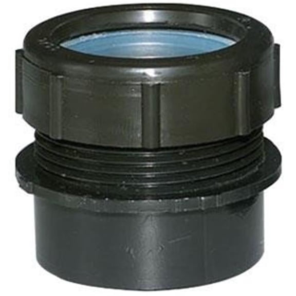 1.5 x 1.25 in. Fitting Trap T-Piece Adapter, Black