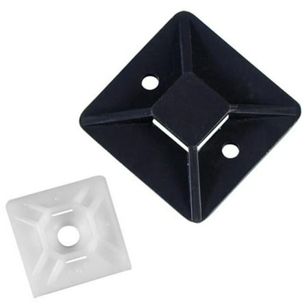 1.5 x 1.5 in. Black Cable Tie Mounts