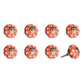 thumbnail image 1 of 1.5" x 1.5" x 1.5" Hues Of Orange White And Silver  Knobs 8 Pack, 1 of 2