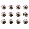 thumbnail image 1 of 1.5" x 1.5" x 1.5" White Burgundy and Copper Knobs 12 Pack, 1 of 2