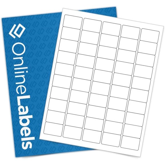 1.5 x 1 Rectangle Barcode Labels - Pack of 12,500 Labels, 250 Sheets - Inkjet/Laser Printer -