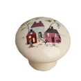 thumbnail image 1 of 1.5 x 1 x 1 in. Cartoon Ceramic Kids Drawer, Cabinet Handles & Pulls, Multi Color - Dream House - Set of 3, 1 of 1