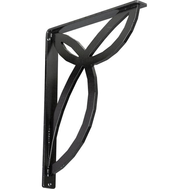 Ekena Millwork 1-1/2 In. X 15 In. X 12 In. Wrought Iron Single Center Brace Versailles Bracket
