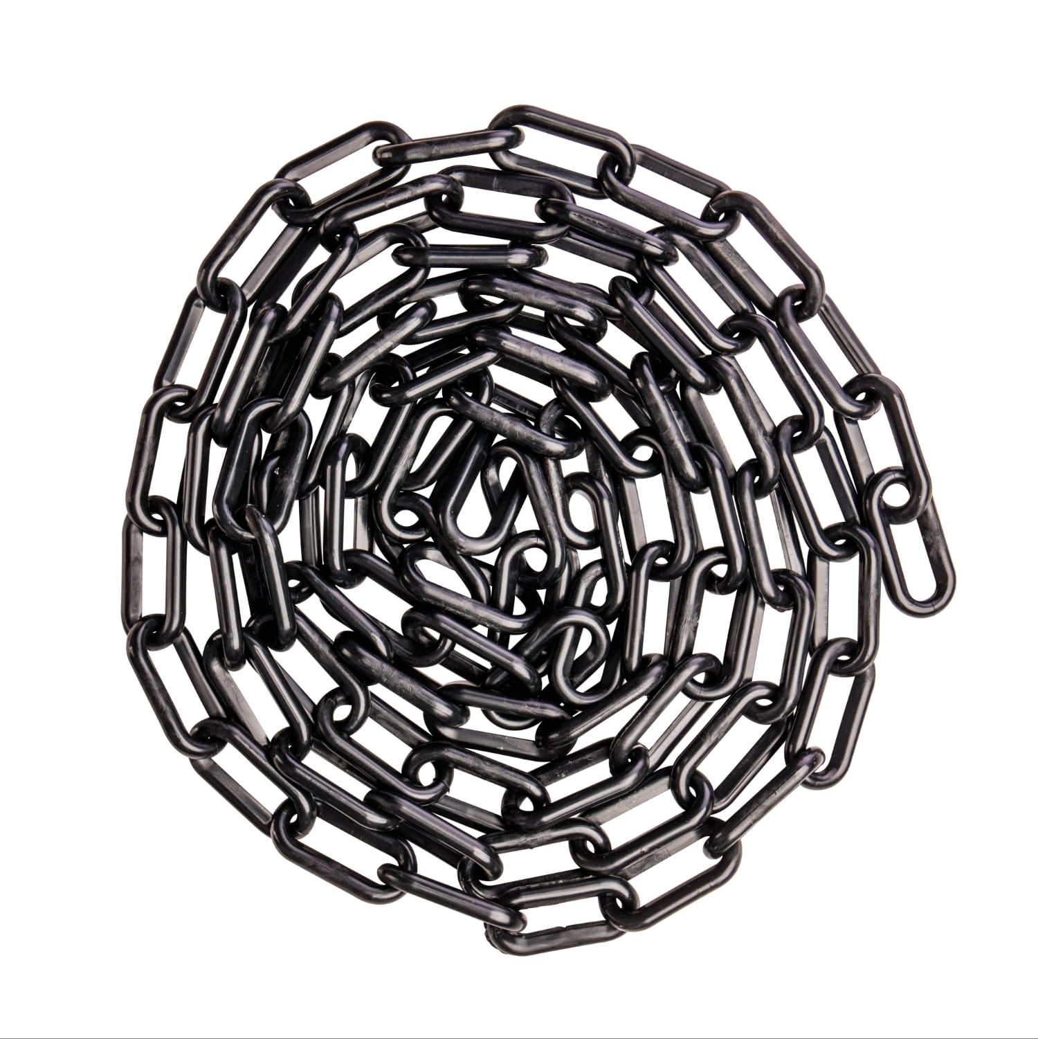 US Weight 1.5" x 25' Black Plastic Safety Chain ft. SunShield UV Resistant Technology