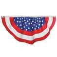 thumbnail image 1 of 1.5 x 3 Feet American USA Pleated Half Fan Bunting Flags,Bunting Flags Outdoor Patriotic Half Fan Banner Flag for Party Memorial Day Fourth of July Independence Day 4th of July Decorations, 1 of 6