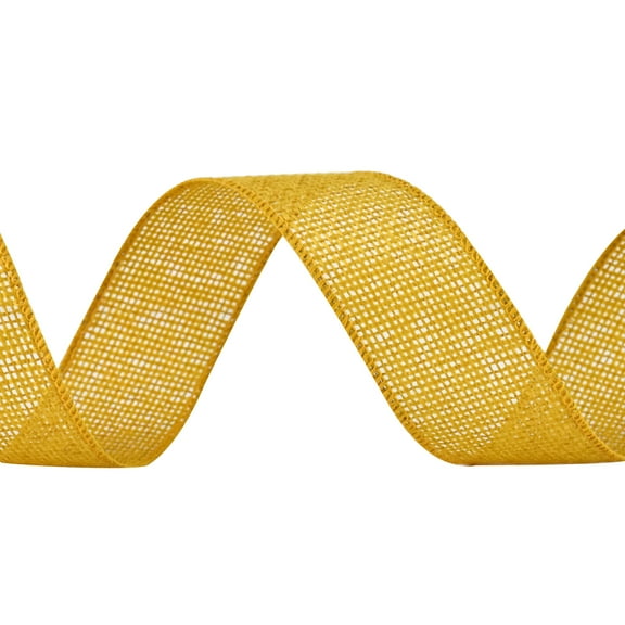 1.5" x 3yd Brown Faux Jute Wired Ribbon by Celebrate It – Rustic Polypropylene Design - Sewn Edge - Ideal for Crafts & Decor - 12 Pack