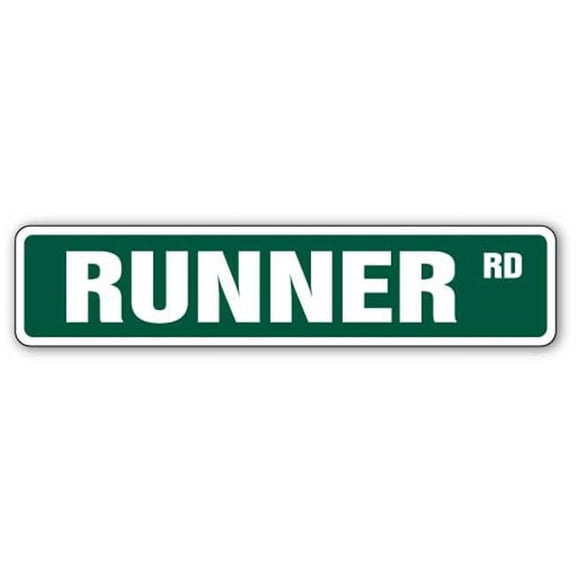 1.5 x 7 in. Runner Street Decal - Marathon Cross Country Running Jog