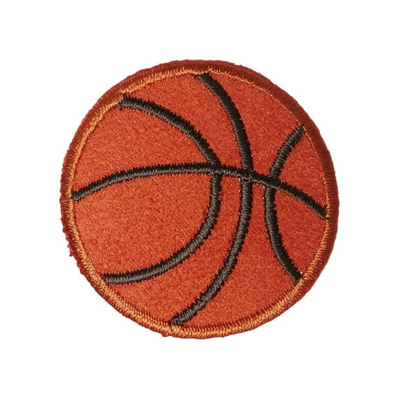 1.5"x1.5" Basketball Iron On Applique / Patch (1968560001ja)