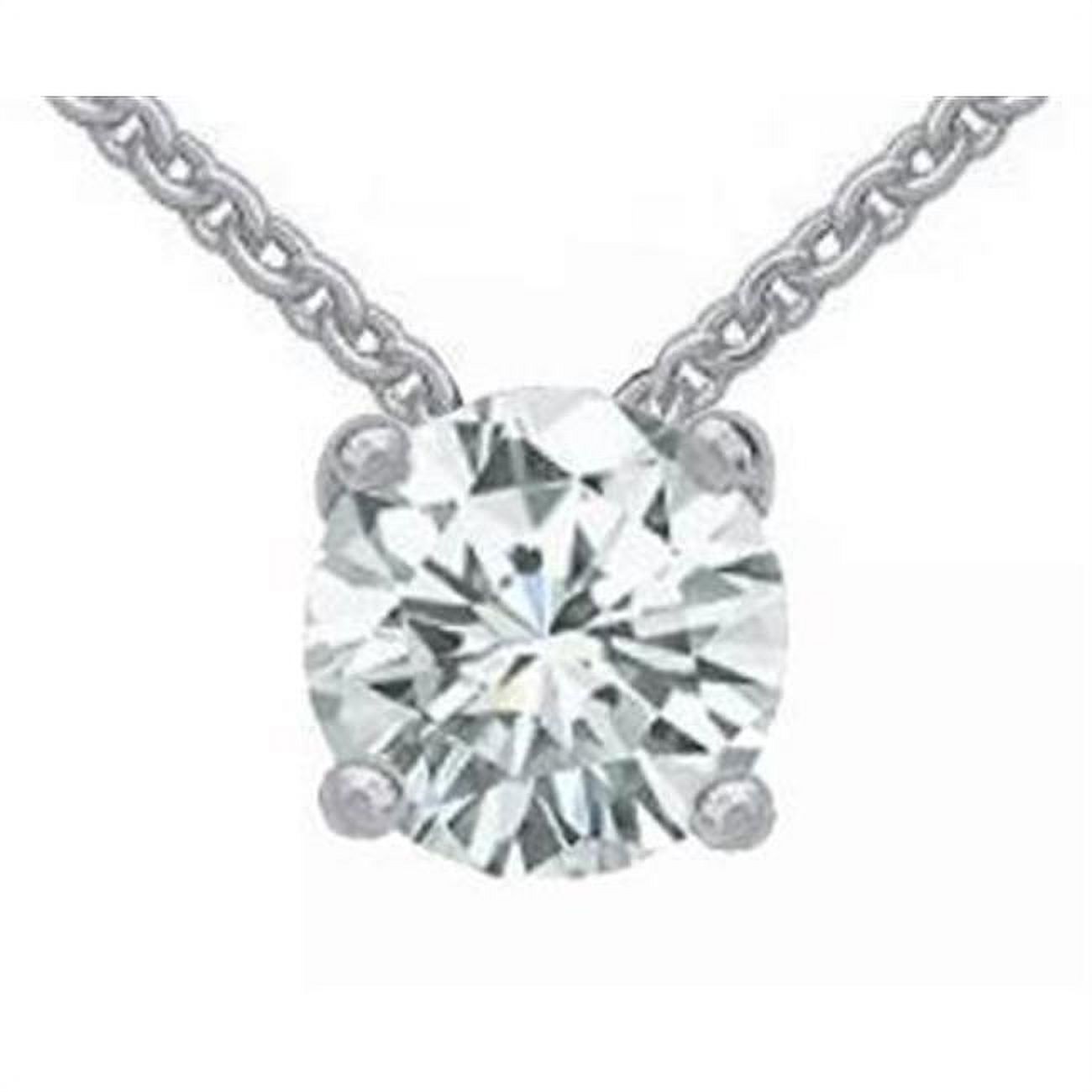 10K White Gold 1.50ct Diamond Heart Necklace