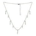 thumbnail image 1 of 1.50 CTW Natural Diamond Polki Boho Fringe Women Valentines Day Gifts Necklace 925 Sterling Silver, 1 of 4