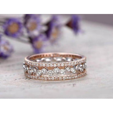 1.50 Carat 3 Wedding Ring set Wedding Band Stackable Ring set ...