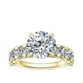 thumbnail image 1 of Diamond-Capitals 1.50 Carat Stunning Round Cut Solitaire Natural Diamond Anniversary Ring for her Solid 18K Yellow Gold Size 4.5 (F-G/VS1), 1 of 8