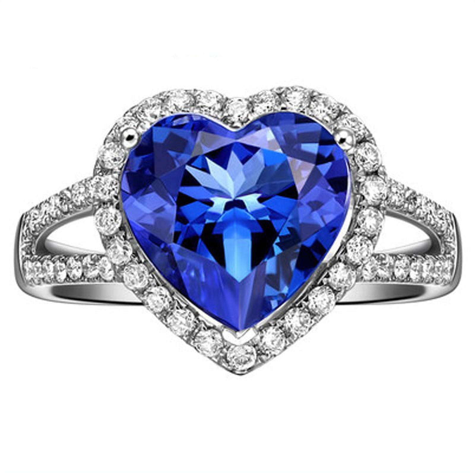 Mini Blue Sapphire Heart Ring – Anabela Chan Joaillerie