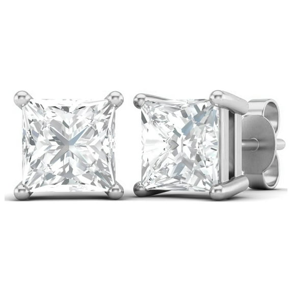 1.50 Carat Moissanite Diamond 925 Sterling Silver Solitaire Women Mother's Day Gift Earring