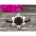 thumbnail image 1 of 1.50 Carat Round Cut Black Diamond Moissanite Engagement Ring Anniversary Gift On 10K Rose Gold, 1 of 5
