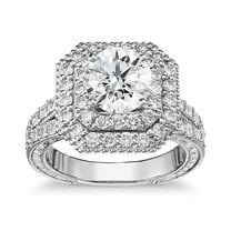 1.50 Carat Round Cut Solitaire Natural Diamond Stunning Proposal Ring for Ladies in 14K White Gold Size 3 (F-G/VS1) by Diamond-Capitals