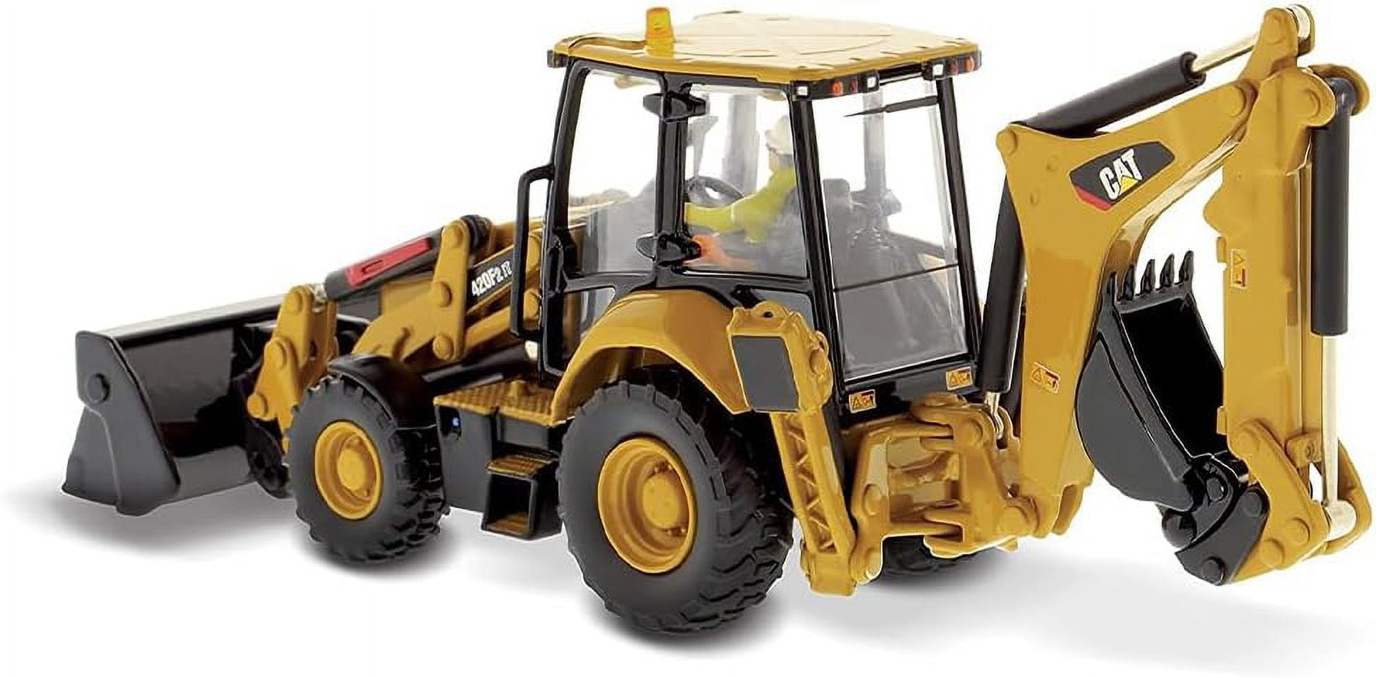 1:50 Caterpillar 420F2 IT Backhoe Loader - High Line Series by Diecast Masters - 85233 (Comes with Auger, Material Arm, Pallet Fork, and H70 Hammer attachments)