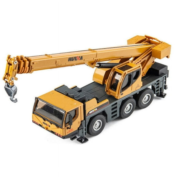1:50 Crane Truck Construction Vehicle Model Diecast Metal Engineering Toy Gift