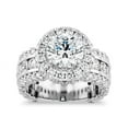 thumbnail image 1 of 1.50 Carat Latest Round Cut Solitaire Natural Diamond (F-G/VS1) Ring for Wedding Gift Solid 14K White Gold Size 5.5 by Diamond-Capitals, 1 of 7