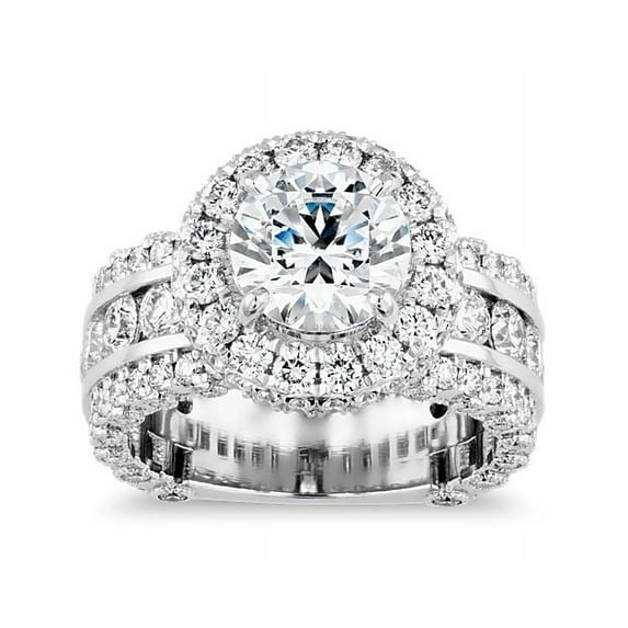 1.50 Carat Round Shape Beautiful Solitaire Real Diamond (F-G/VS1) Wedding Ring for her Solid 18K White Gold Size 7 by Diamond-Capitals