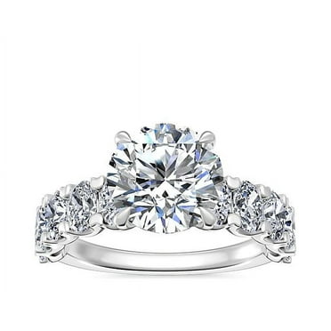1.50 Ct Elegant Round Cut Solitaire Natural Diamond Wedding Ring for Bride Solid 14K White Gold Size 7 (F-G/VS1) by Caratup