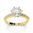 thumbnail image 1 of 1.50 Ct Excellent Round Diamond Bridal Rings Solid 18K Yellow Gold, 1 of 6